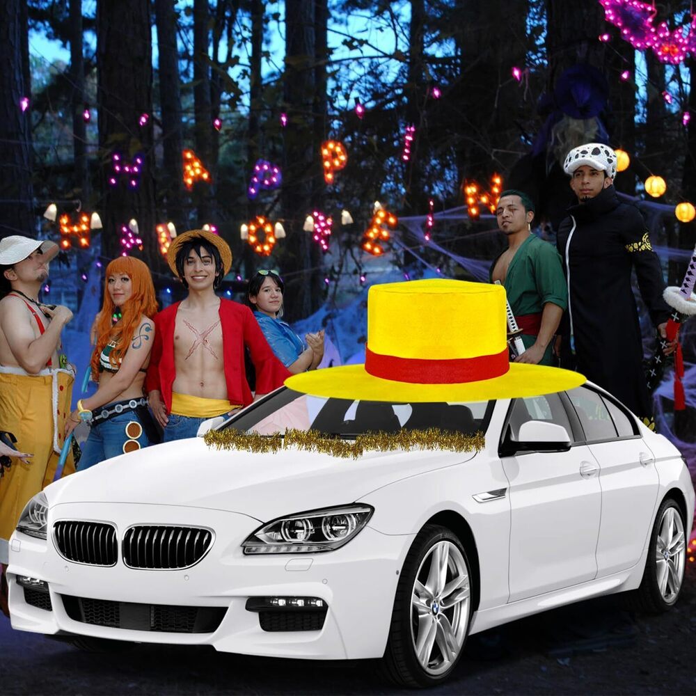 6597 Halloween Anime one Piece Cap Car Decoration,46 Inch 2025 Giant